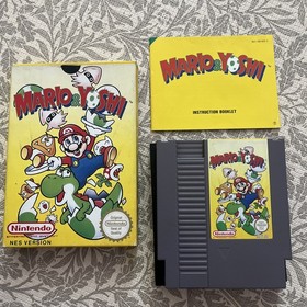 Mario & Yoshi NES Spiel Nintendo 1992, komplett mit Box, Handbuch und Schuber