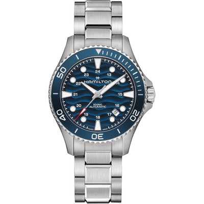 *BRAND NEW* Hamilton Khaki Navy Scuba Blue Dial Stainless Men's Watch H82425140