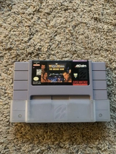 Acclaim WWF WrestleMania: The Arcade Game Super Nintendo SNES NTSC-U/C