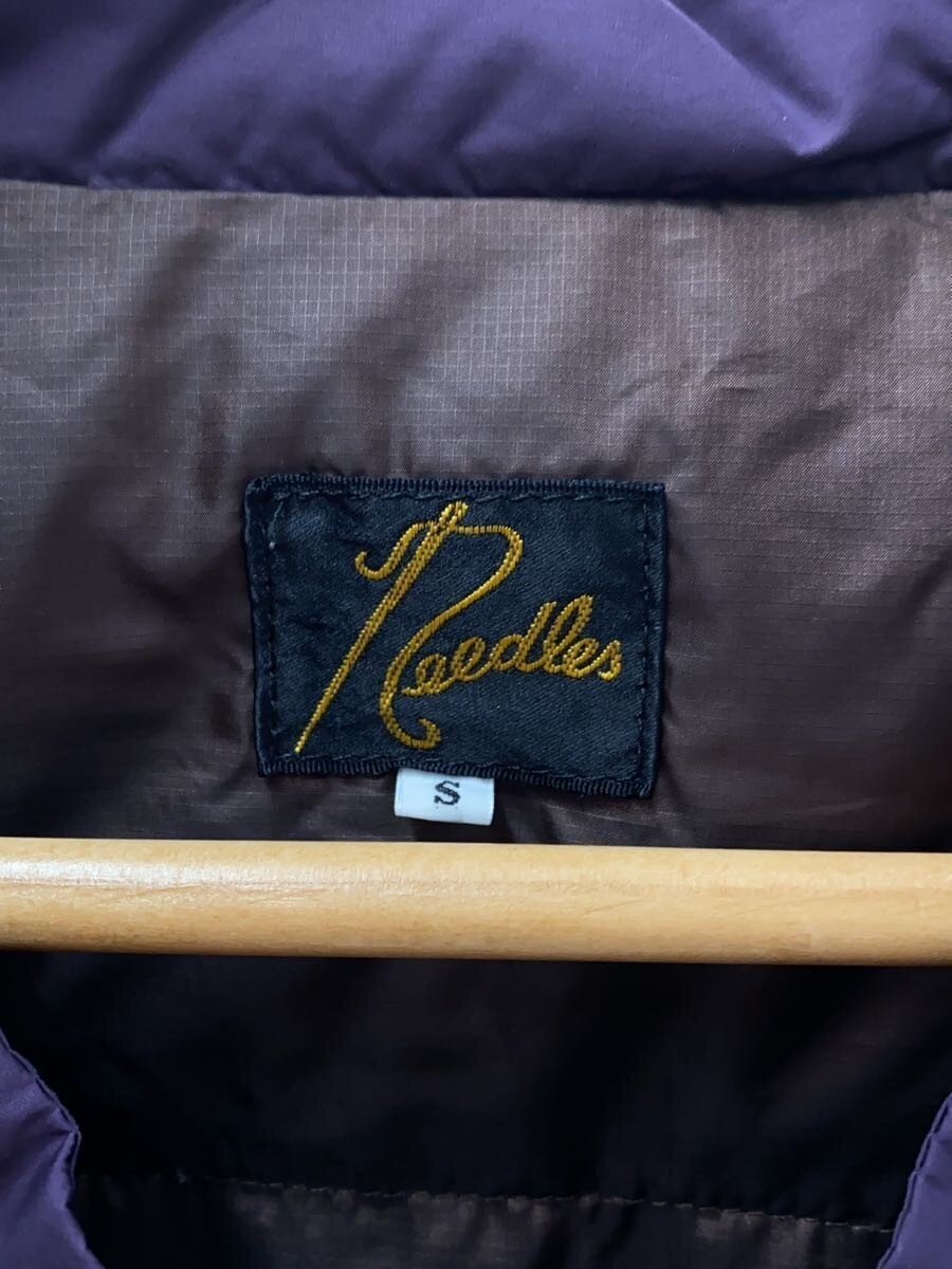 Needles S Down Jacket Polyester Purple Plain Size… - image 3