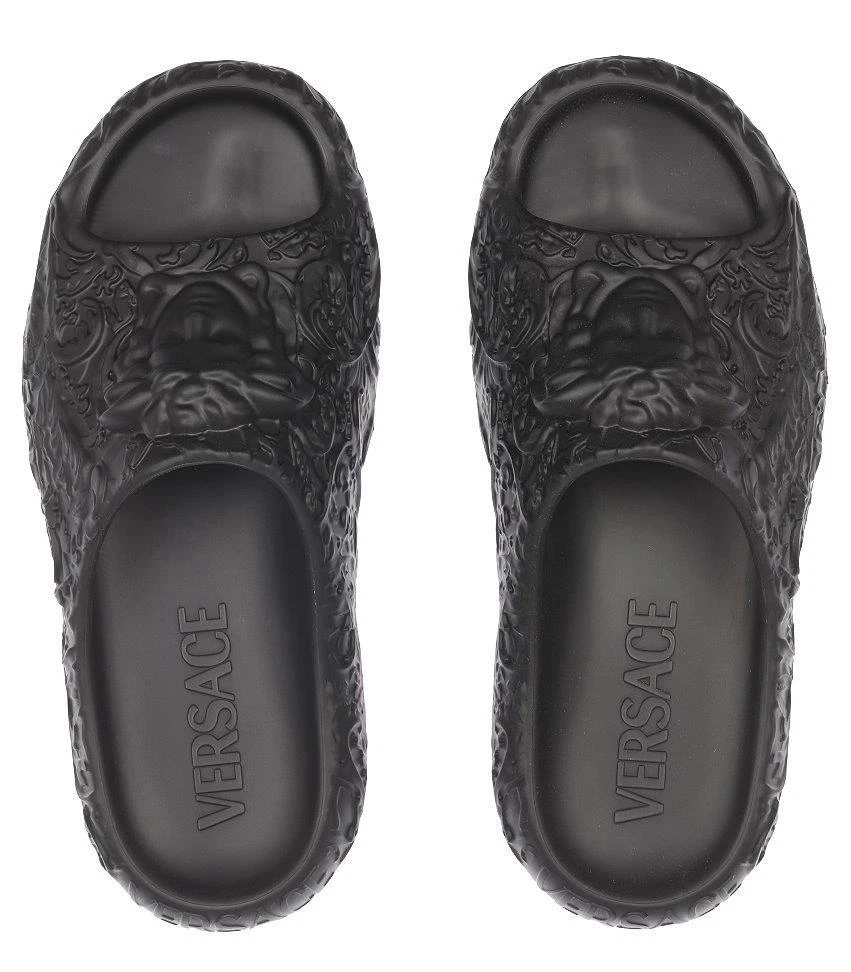 Versace hotsell black slides