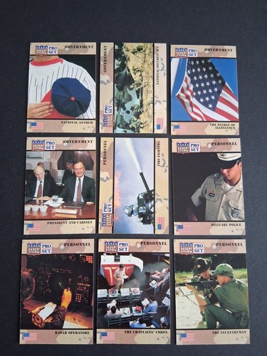 1991 Desert Storm Pro Set - Pick The Cards To Complete Your Set #1-250 - Picture 109 of 237