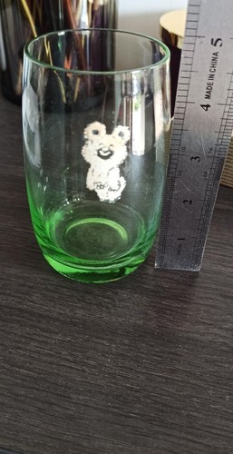 Moscow Olympic Games 1980 Glass Cup Misha Bear glass olympic bear - Picture 2 of 2