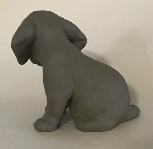 KARLSRUHE MAJOLIKA HUMMEL-KÖNIG DACKEL WELPE BOBBY Terrakotta Hund FIGUR - Bild 3 von 6
