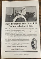(2) Vintage 1915 Kelly Springfield Tire Company Print Ads (2)