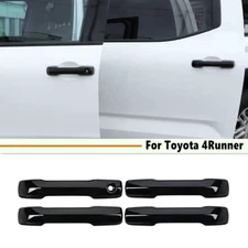 For Tundra 4Runner 2025+ Glossy Black Car Door Handle Cover Trim w/smart Keyhole
