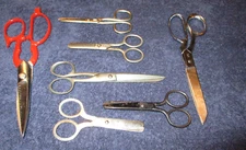 Keen Edge Italy, Germany, Magnetic, Eversharp, Forged + Scissors Lot - Vintage