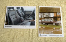 Vauxhall Carlton Mk3 Diamond 3.0-24v Estate Press Photos x 2, 1992 Models