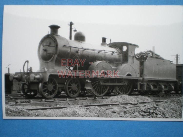 PHOTO LMS EX GSWR CLASS 2P 4-4-0 LOCO 14377 ON SHED AT POLMADIE 7/32 ...