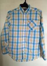 Tommy Hilfiger Teen L 16-18 Dress Shirt Plaid Button Up Long Sleeve