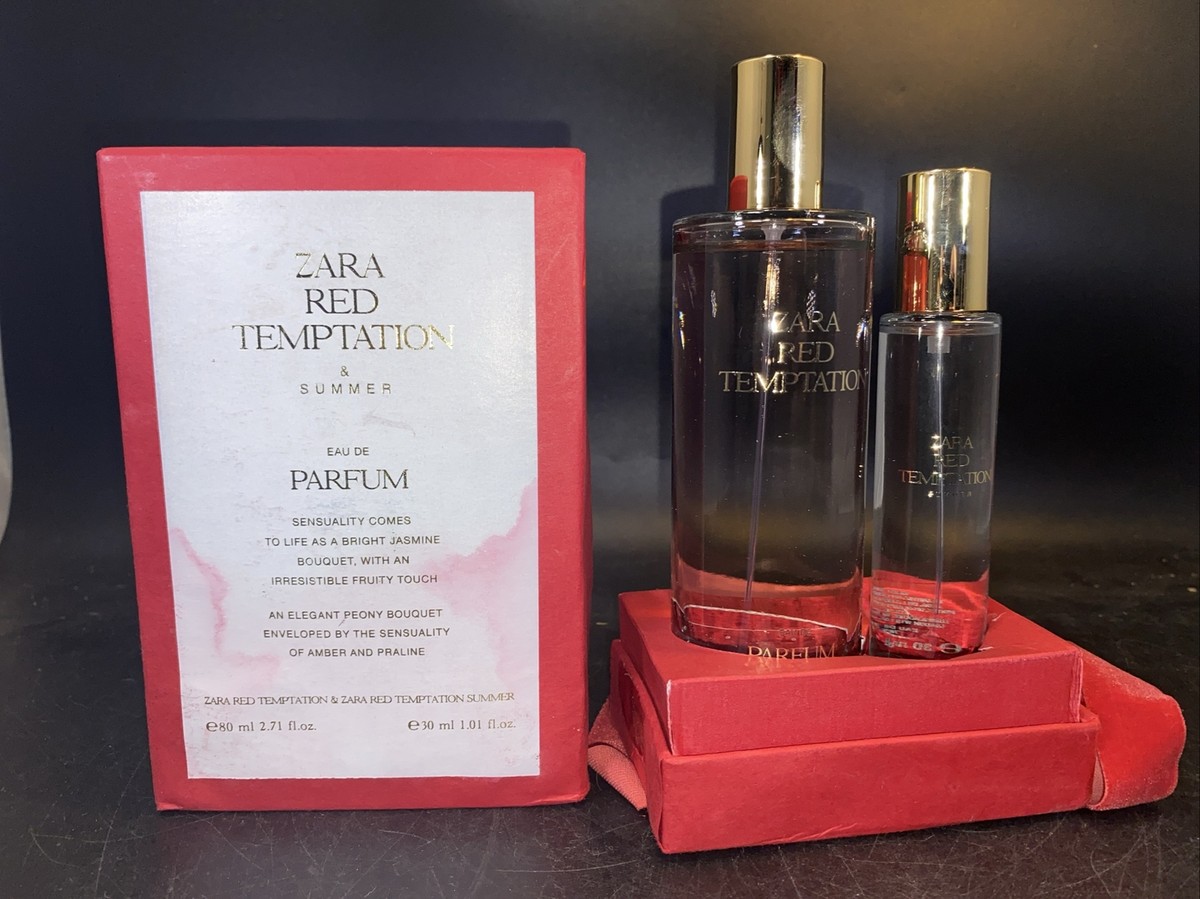 ZARA RED TEMPTATION GIFT SET oz /80 ml SUMMER oz /30 ml EDP NEW