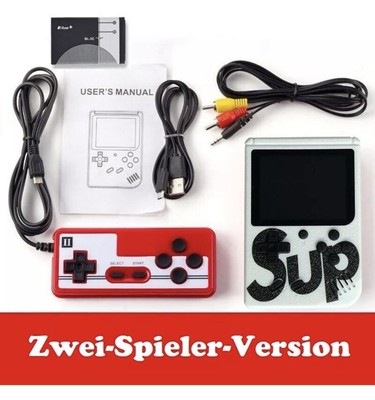 Retro Handheld Videospielkonsole SUP Einbaute 400 in 1 klassische Spiele NEW