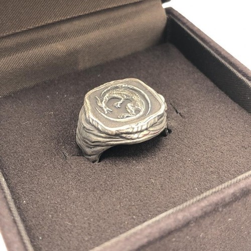DARK SOULS TORCHTORCH Slumbering Dragon Crest Ring w/Box FromSoftware 8.5 - Picture 2 of 13