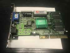 AOpen PG80/DVD SiS 6326 8 MB AGP Video Card AGP 1.0 With VGA S-Video  Composite