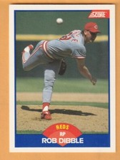 Rob Dibble Cincinnati Reds 1989 Score #618 RC Southington Connecticut