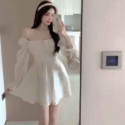 korean backless dress Pink girl careful polo backless dress for women summer and Korean styl –  Lee Nhi Boutique main image 1