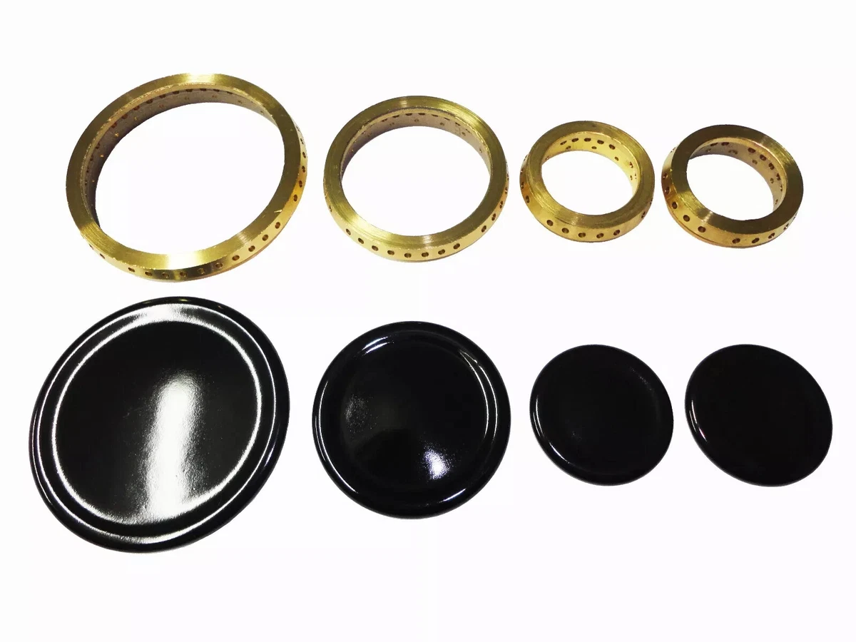 Kit 4 Piattelli+ Anelli Spartifiamma 4 Fuochi Cucina Gas - Foto 2