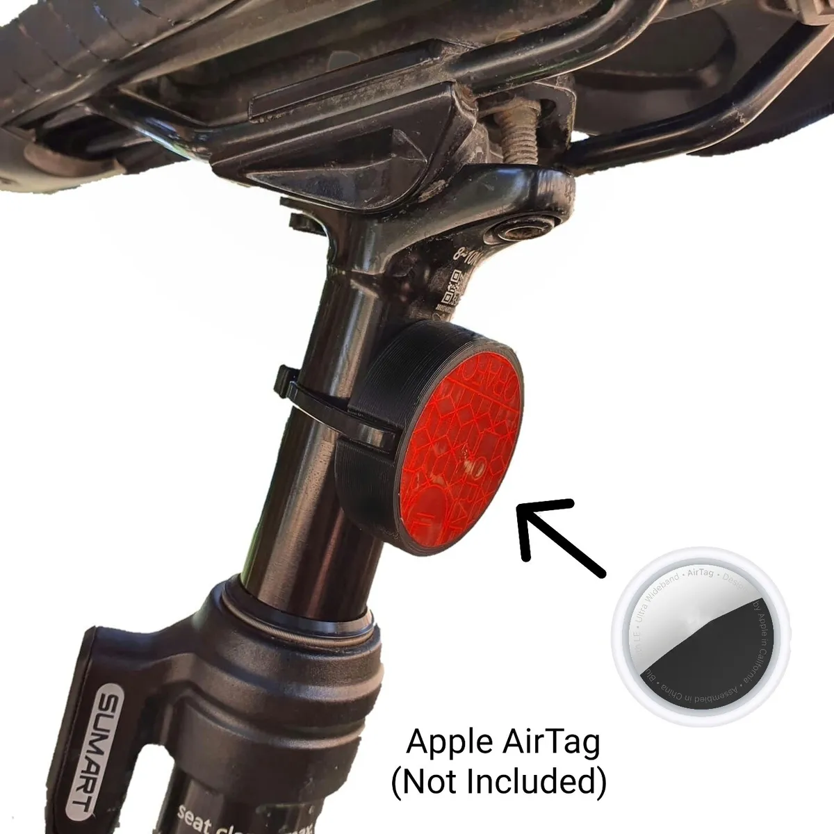Apple AirTag Bike Reflector Mount