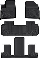 VIWIK Floor Mats for Chevrolet 2018-2024 Traverse Bucket, TPE Rubber Car Mats