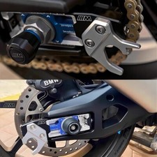 Per BMW M1000R S1000 RR XR R Blocchi Assale Ruota Posteriore Regolatori Catena Tensionatori 