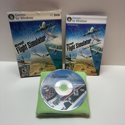 Microsoft Windows FLIGHT SIMULATOR X PC DVD w/ Slip Cover 2006