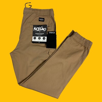 Mossimo Mens Size Small Superior Standard Stretch Classic Fit Cargo Beige  Pants