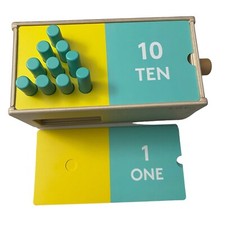 Lovevery Wooden Counting Slider Box Complete with Pegs and Cards