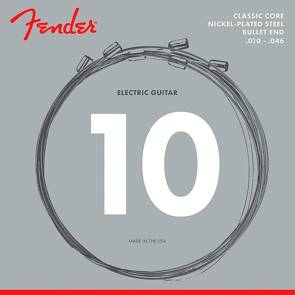 Обычные гитарные струны Fender Classic Core 3255R из никелированной стали с пулевым наконечником 2490₽