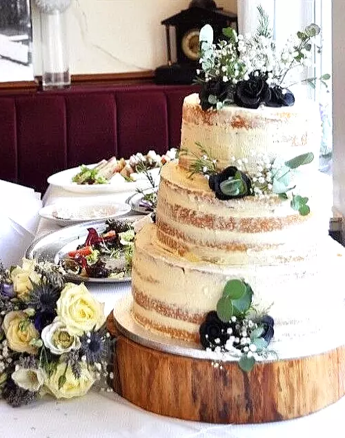Log wedding top cake stand