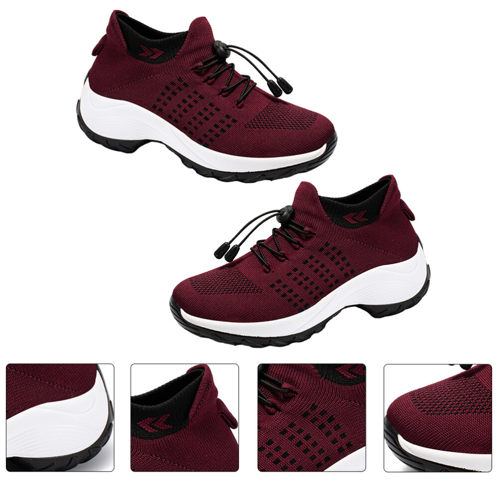Upper Stretch Sneakers Middle Aged Breathable Sports Shoes eBay