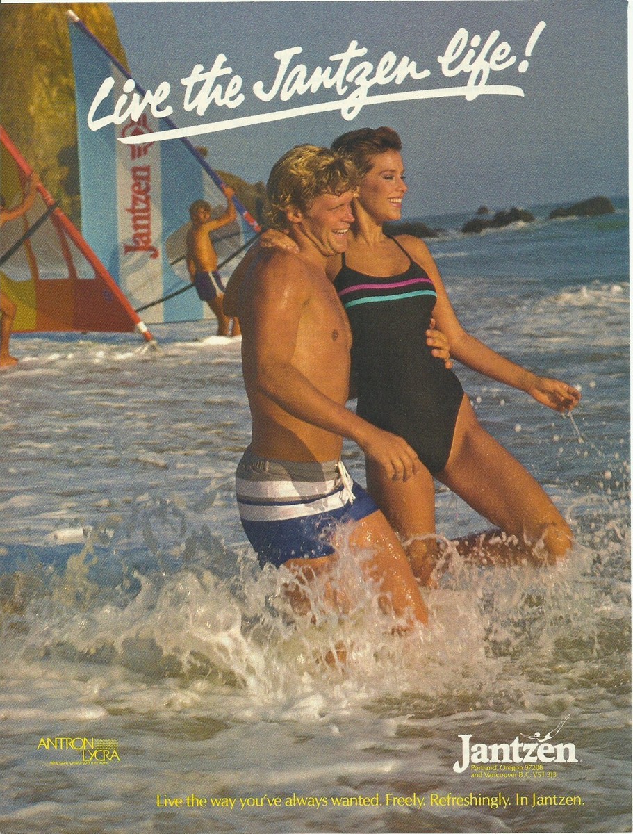 1984 Jantzen Swimwear Bathing Suit Fashion vintage print ad