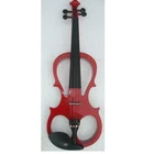 4/4 electric  violin  case bridge string cable rosin ebony pegs headphone RED