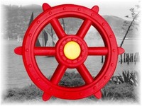 Schiffslenkrad Ø 48 Cm Rot Piratenlenkrad Spielturm Kletterturm ZubehöR