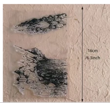 scenery clear stamps card NEW Free Ship