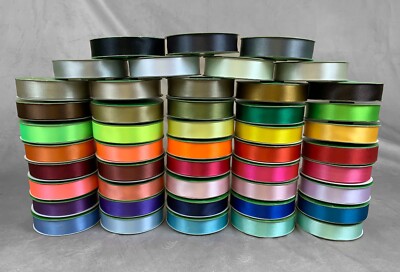 Doppelseitiges Satinband 25 mm - Verkauf in 2 m Länge - gute Qualität Band