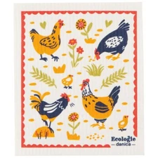 Now Designs Swedish Sponge Dishcloth, Free Range (ESW3312D)