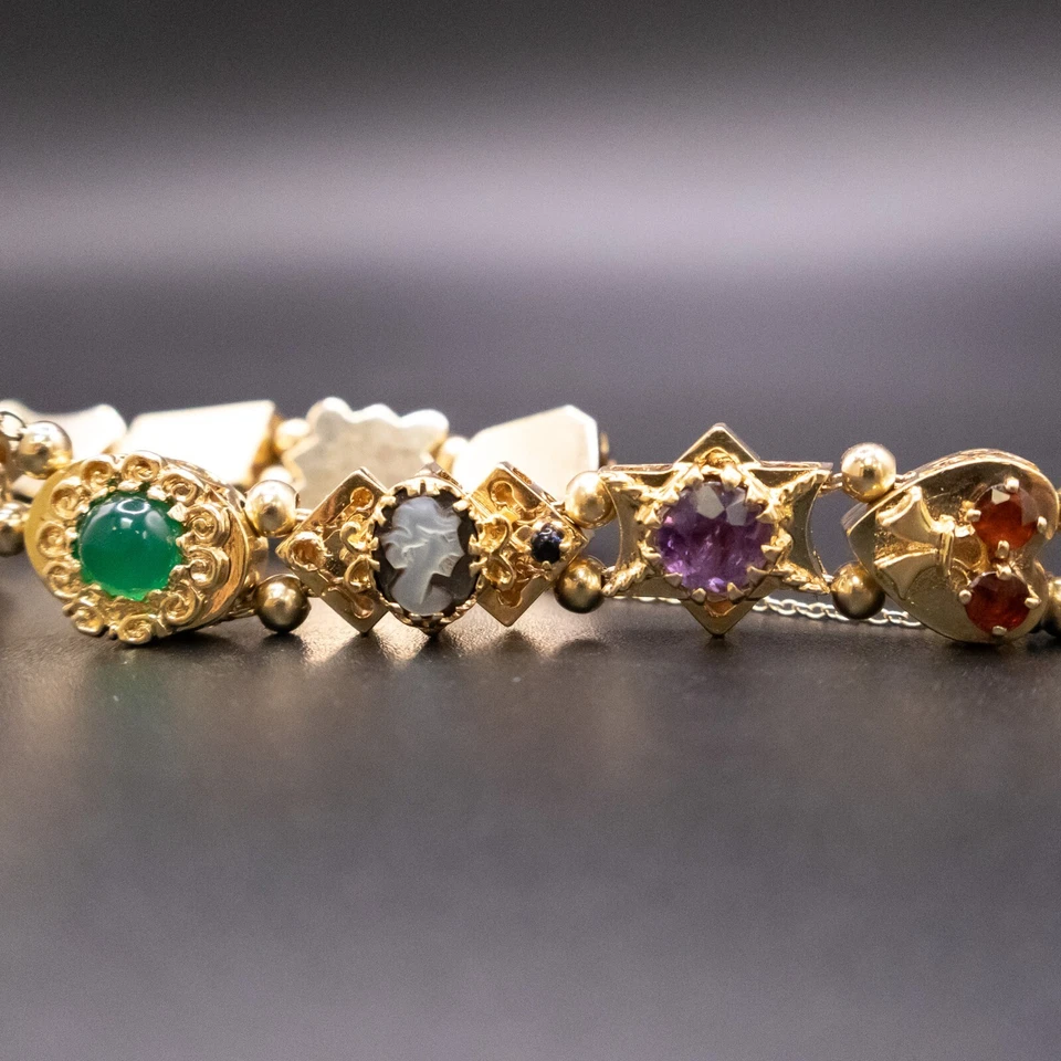 Reloj Omega de oro amarillo de 14 quilates con dije Foto 4 de 4