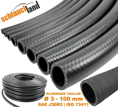 EPDM TUYAU DURITE Eau Refroidissement Radiateur Caoutchouc TUBE Moteur renforce - Photo 1/4