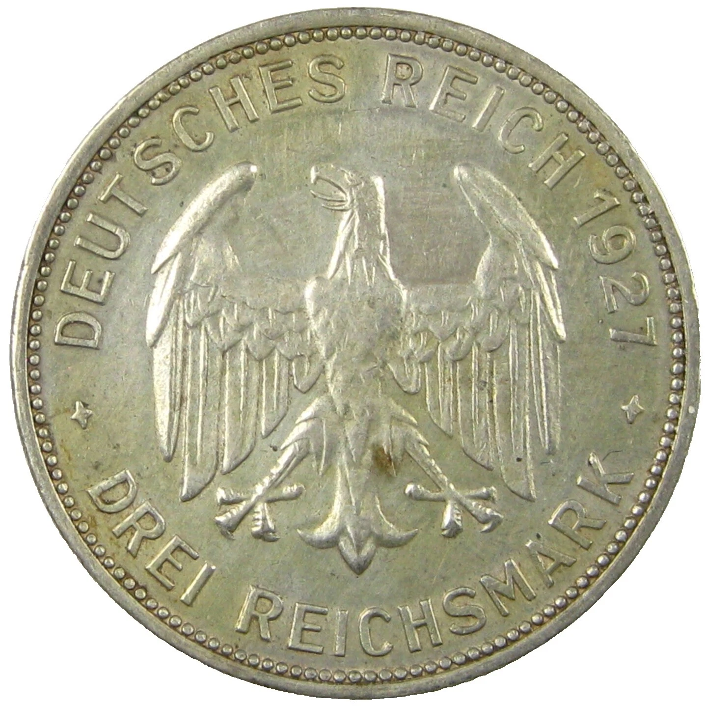 Uncertified Silver 1927 Year German Coins