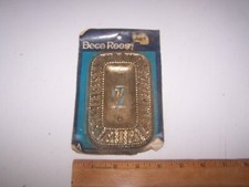 Vintage DECO ROOM Fancy Ornate Metal Light Switch Cover MID CENTURY
