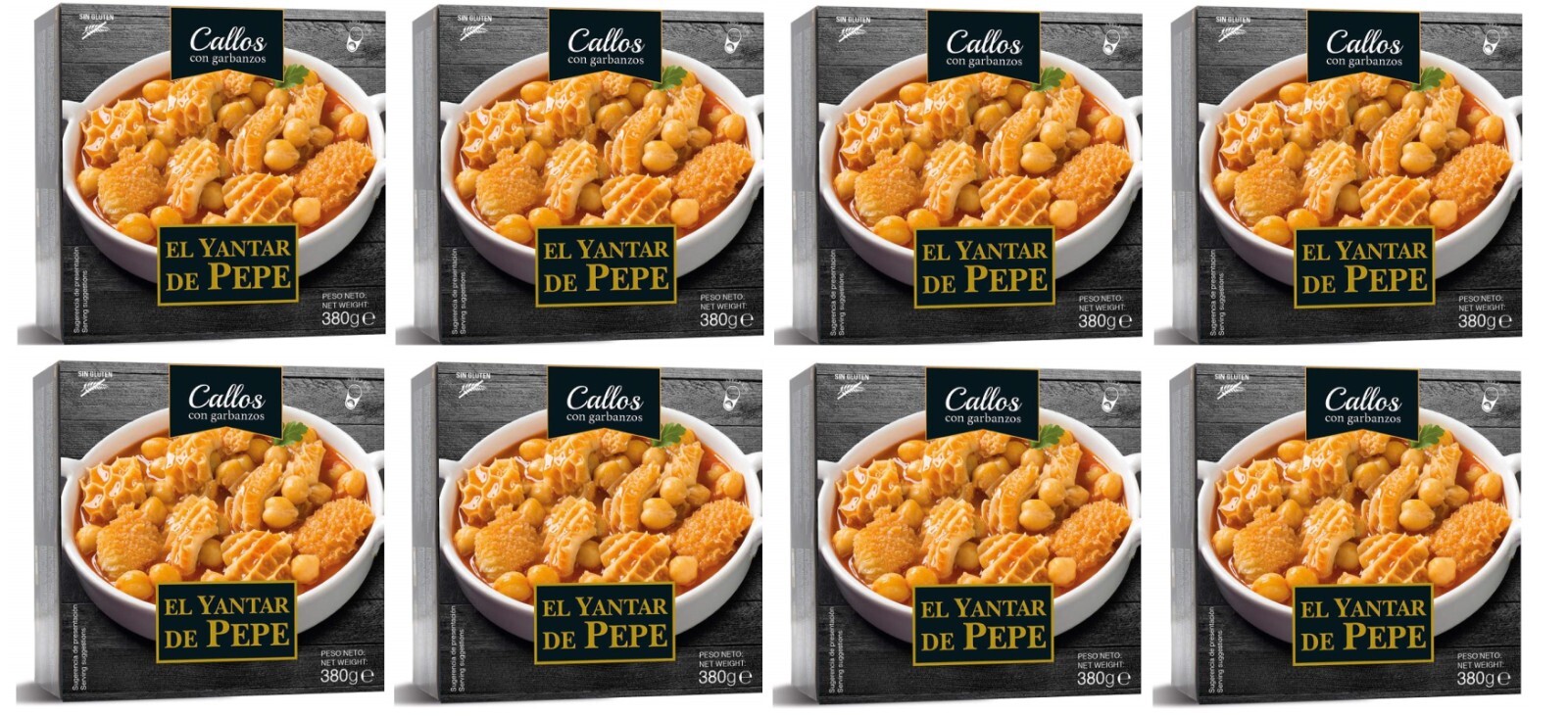 Callos con Garbanzos Yantar de Pepe 380 g. unidad [PACK 8 UNIDADES]