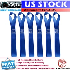 6Pcs Soft Loop Tie Down Straps Towing Cargo ATV UTV Motorcycle Handlebar 4500LBS