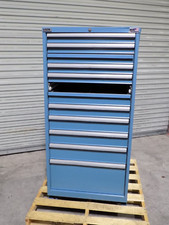 Lista Modular Storage Cabinet 11 Drawer 59 X 28 X 28 Steel Blue Damaged Lista Modular Storage Cabinet 11 Drawer 59 X 28 X 28 Steel Blue Damaged