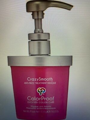 ColorProof CrazySmooth Anti frizz treatment Masque, 16 Oz.