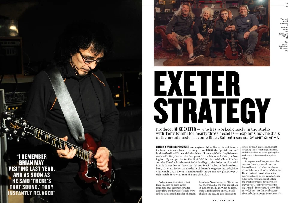 Guitar World Magazine Special Holiday 2024 issue Tony Iommi Black Sabbath Foto 4 de 4