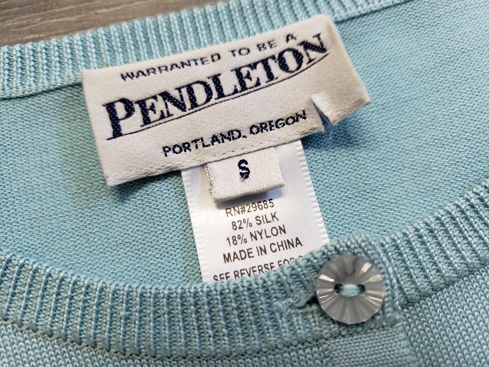 PENDLETON WOMENS BUTTON LONG SLEEVE CREW NECK CAR… - image 6