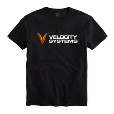 T-shirt Velocity Systems Men Unisex Black Shirt Size S-5XL