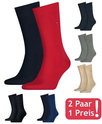 2 Paar TOMMY HILFIGER Men Classic Herren Socken Business Gr. 39 bis 49