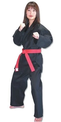 KANKU New Karate Uniform Red, Black, White 10 oz Medium Weight Adult, Kids