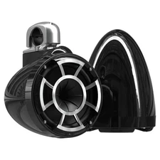 Wet Sounds REV 8 Fixed Aluminum Clamp 8 Inch Tower Speakers Black Pair